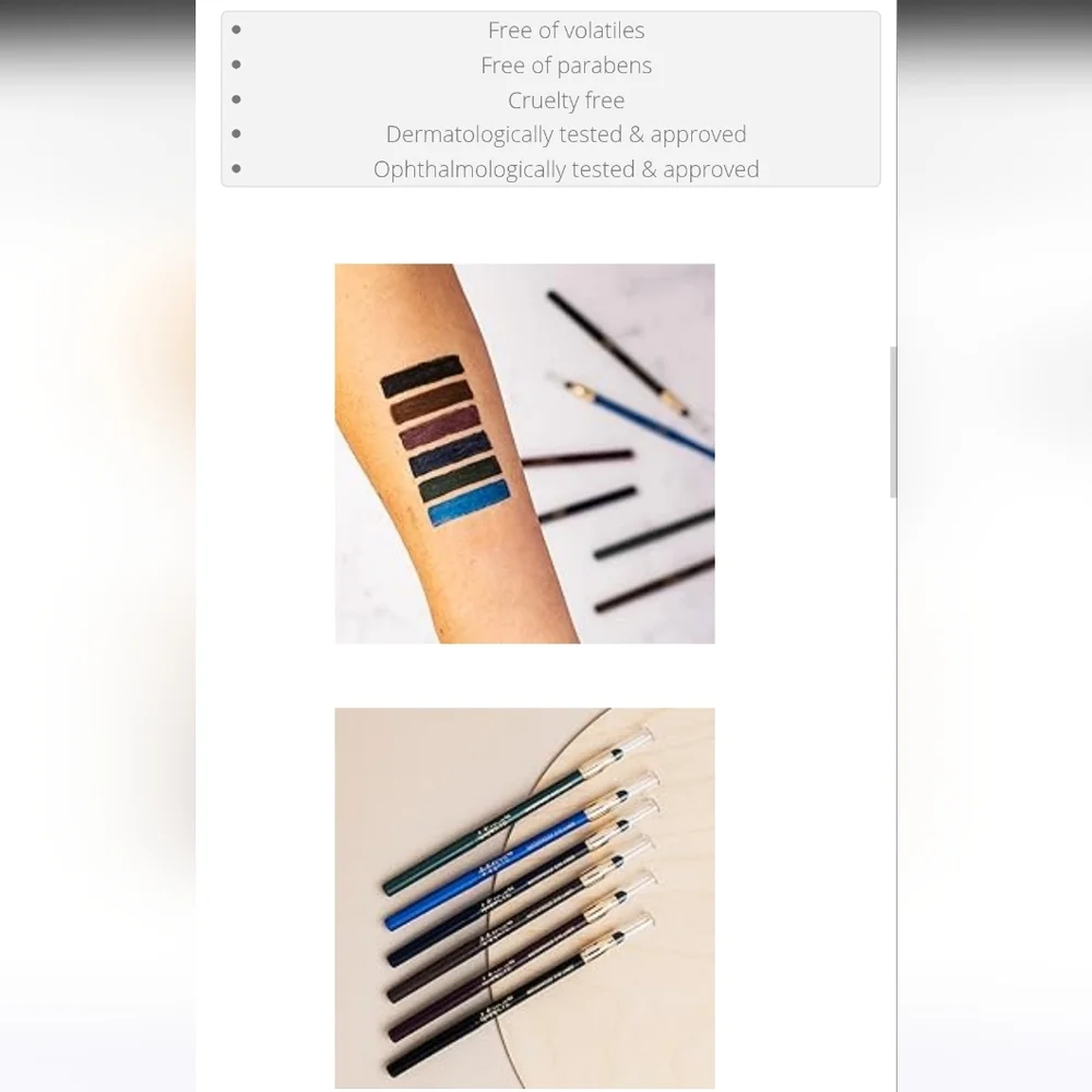 Belle Beauty ElectrifEYE Waterproof Eye Liner In 'Pop Blue'. New & Unused.